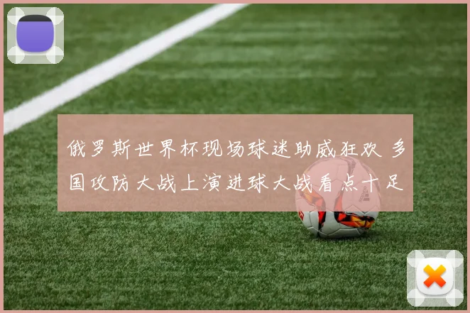 俄罗斯世界杯现场球迷助威狂欢 多国攻防大战上演进球大战看点十足